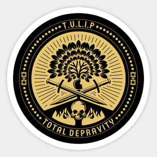 TULIP. Total depravity. Sticker